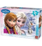 PUZZLE ENFANT DISNEY LA REINE DES NEIGES AVEC ELSA ET OLAF 50 PIECES - KING - 5315B