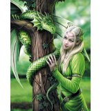 PUZZLE ESPRITS CONNECTES 1000 PIECES - ANNE STOKES - COLLECTION DRAGON - CLEMENTONI - 39463