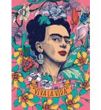 PUZZLE FEMME ET LES FLEURS VIVA LA VIDA 500 PIECES - COLLECTION FRIDA KAHLO - EDUCA - 19251