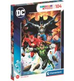 PUZZLE FLASH SUPERMAN BATMAN ET LANTERN - 104 PIECES - COLLECTION MARVEL - CLEMENTONI 