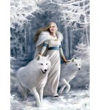 PUZZLE GARDIENNE DE L'HIVER 1000 PIECES - ANNE STOKES - COLLECTION LOUP - CLEMENTONI - 39477