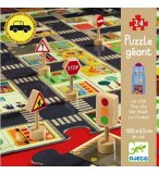 PUZZLE GEANT LA VILLE 24 PIECES POUR JOUER AVEC TES VOITURES - DJECO - DJ07161