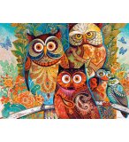 PUZZLE HIBOUX ET CHOUETTES 2000 PIECES - COLLECTION ANIMAUX ET ART