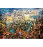 PUZZLE ILE DE REVES AVEC MONTGOLFIERES 2000 PIECES - COLLECTION MER ET OCEAN - EDUCA - 19944