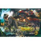 PUZZLE JURASSIC WORLD L'ATTAQUE DE DINOSAURES 1000 PIECES - COLLECTION PREHISTOIRE DINO - CLEMENTONI - 39699