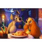 PUZZLE LA BELLE ET CLOCHARD : MISS LADY AU RESTAURANT 1000 PIECES - COLLECTION DISNEY - RAVENSBURGER 139729
