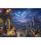 PUZZLE LA BELLE ET LA BETE DISNEY 1000 PIECES - THOMAS KINKADE, DESSIN ANIME - SCHMIDT - 59484
