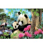 PUZZLE LA FAMILLE DE PANDA 1000 PIECES - COLLECTION ANIMAUX - EDUCA 17995