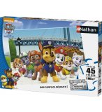 PUZZLE LA PAT PATROUILLE EN MISSION : MARCUS STELLA CHASE RUBEN ZUMA ROCKY EVEREST 45 PIECES - NATHAN - 86463
