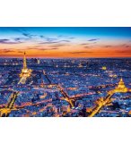 PUZZLE LA TOUR EIFFEL AU COUCHE DU SOLEIL 1500 PIECES - COLLECTION PARIS - CLEMENTONI - 31815