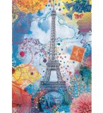 PUZZLE LA TOUR EIFFEL MULTICOLORE - 1500 PIECES COLLECTION ARTISTE - NATHAN - 87813