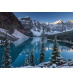 PUZZLE LA VALLEE DES DIX PICS : MONTAGNE ET LAC - 2000 PIECES COLLECTION PAYSAGE CANADA - NATHAN - 87312