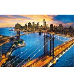 PUZZLE LA VILLE DE NEW-YORK ET LE COUCHER SOLEIL 3000 PIECES - COLLECTION ETAT-UNIS - CLEMENTONI 33546