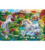 PUZZLE LE JARDIN ENCHANTE DES LICORNES 1500 PIECES - ANIMAUX FANTASTIQUES - CASTORLAND