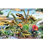 PUZZLE LE MONDE DES DINOSAURES 500 PIECES - COLLECTION ANIMAUX PREHISTORIQUES - EDUCA - 17961