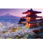 PUZZLE LE MONT FUJI 2000 PIECES - COLLECTION JAPON - EDUCA - 16775