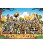 PUZZLE LE VILLAGE D'ASTERIX - OBELIX ET CHIEN IDEFIX - LES ROMAINS - 1000 PIECES - COLLECTION DESSIN ANIME - 12000473