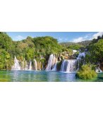 PUZZLE LES CASCADES LA RIVIERE DU PARC NATIONAL DE KRKA 4000 PIECES - COLLECTION PAYSAGE DE CROATIE