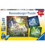 PUZZLE LES LICORNES DANS LA FORET 3 X 49 PIECES - RAVENSBURGER - 092918