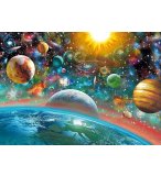 PUZZLE LES PLANETES ET LE SYSTEME SOLAIRE 1000 PIECES - COLLECTION ESPACE - SCHMIDT - 58176