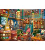PUZZLE LIBRAIRIE ANGLAISE 1000 PIECES - COLLECTION NOSTALGIE - MAGASIN DE LIVRES - EDUCA - 19925