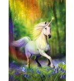 PUZZLE LICORNE BLANCHE ET l'ARC EN CIEL 500 PIECES - COLLECTION ANNE STOKES - EDUCA - 18448