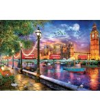 PUZZLE LONDRES AU COUCHER DU SOLEIL 2000 PIECES - COLLECTION MONUMENTS ANGLETERRE - EDUCA - 19046