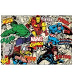 PUZZLE MARVEL COMICS : HULK IRON MAN THOR BLACK WIDOW  1000 PIECES - COLLECTION SUPER HEROES - EDUCA 18498