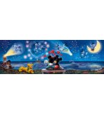 PUZZLE MICKEY ET MINNIE REGARDENT LE FEU D'ARTIFICE 1000 PIECES - COLLECTION PANORAMA DISNEY - CLEMENTONI - 39449