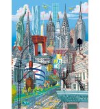 PUZZLE MONUMENTS DE NEW-YORK 1000 PIECES - COLLECTION ETATS-UNIS - EDUCA 19265