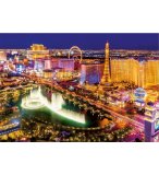 PUZZLE NEON : LAS VEGAS 1000 PIECES - EDUCA - COLLECTION FLUORESCENT VILLE DES ETATS-UNIS - 16761