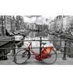 PUZZLE NOIR ET BLANC AMSTERDAM ET LE VELO 3000 PIECES - COLLECTION PAYSAGE - EDUCA - 16018