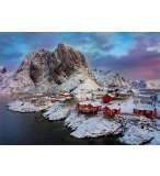 PUZZLE NORVEGE : ILE LOFOTEN 1500 PIECES - COLLECTION PAYSAGE HIVER - EDUCA - 17976