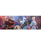 PUZZLE PANORAMA LA REINE DES NEIGES 2 : ELSA SWEN OLAF ET ANNA DANS LA FORET 1000 PIECES - COLLECTION DISNEY - CLEMENTONI - 39544