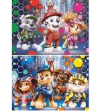 PUZZLE PAT PATROUILLE LE FILM EN VILLE : LIBERTY MARCUS ZUMA RUBEN STELLA ROCKY - 2 X 60 PIECES - CLEMENTONI - 24787
