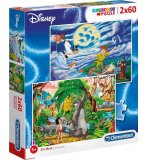 PUZZLE PETER PAN + LIVRE DE LA JUNGLE - 2 X 60 PIECES - OURS - CLEMENTONI - 21613
