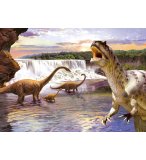 PUZZLE PLAINE DE DINOSAURES : FAMILLE DE BRANCHIOSAURES 260 PIECES - COLLECTION DINO - T-REX - CASTORLAND