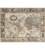  PUZZLE PLANISPHERE DE 1650 2000 PIECES - COLLECTION ANCIENNE CARTE DU MONDE - RAVENSBURGER - 166336