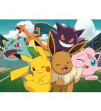 PUZZLE POKEMON PIKACHU DRACAUFEU BULBIZARRE EVOLI ECTOPLASMA RONDOUDOU - 100 PIECES - NATHAN 86774