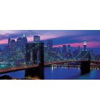 PUZZLE PONT DE BROOKLYN ET LE COUCHE DE SOLEIL A NEW-YORK 13200 PIECES - COLLECTION GEANT - CLEMENTONI 38009