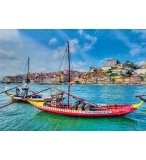 PUZZLE PORT DE RABELOS : BATEAUX TRADITIONNELS DE PORTO  1000 PIECES - COLLECTION VILLE DU PORTUGAL - EDUCA - 17196