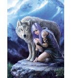 PUZZLE PROTECTOR 1000 PIECES - ANNE STOKES - COLLECTION LOUP - CLEMENTONI - 39465