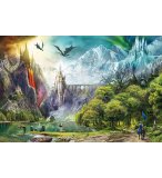 PUZZLE REGNE DES DRAGONS 3000 PIECES - COLLECTION MONSTRE ET CHATEAU - RAVENSBURGER - 164622