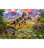 PUZZLE RENCONTRE ENTRE DINOSAURE 500 PIECES - EDUCA COLLECTION ANIMAUX PREHISTORIQUES - 15969