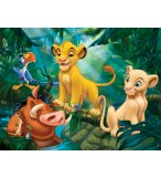 PUZZLE ROI LION : SIMBA NALA TIMON ET PUMBA DANS LA JUNGLE 30 PIECES - NATHAN - 863136