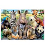 PUZZLE SELFIE DROLES D'ANIMAUX SAUVAGES 300 PIECES - PHOTO FUN & HUMOUR - EDUCA - 15908