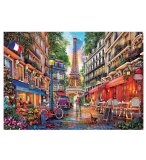 PUZZLE SOIREE ROMANTIQUE A PARIS, FRANCE 1000 PIECES - PEINTURE, ART, TABLEAU - EDUCA - 19019