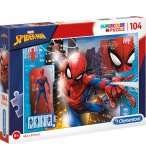 PUZZLE SPIDERMAN DANS LA VILLE - 104 PIECES - COLLECTION SPIDER-MAN MARVEL - CLEMENTONI - 27118