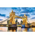 PUZZLE TOWER BRIDGE AU CREPUSCULE 2000 PIECES - COLLECTION PAYSAGE ANGLETERRE - CLEMENTONI - 32563