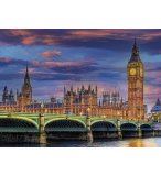  PUZZLE VILLE LONDRES : LE PARLEMENT / PALAIS DE WESTMINSTER 500 PIECES - COLLECTION MONUMENT ANGLETERRE - CLEMENTONI - 35112